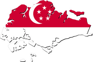 Transparent English Flag Png - Singapore Map With Flag Png, Png Download PNG image with transparent background