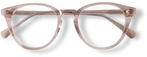 Transparent Frame Eyeglasses Isolated PNG Image