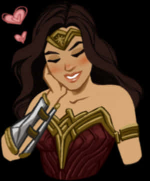 Transparent Gal Gadot Wonder Woman Png - Wonder Woman Iphone Stickers, Png Download PNG image with transparent background