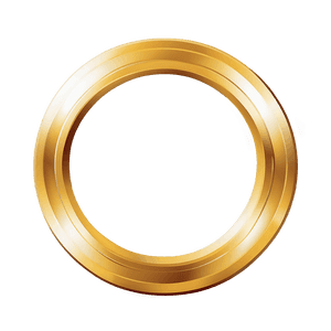 Transparent Gold Circle Frame PNG jid PNG