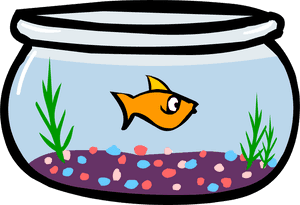 Transparent Goldfish Png - Fish In Fishbowl Clipart Png, Png Download PNG image with transparent background