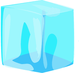 Transparent Ice Cube Illustration PNG image with transparent background