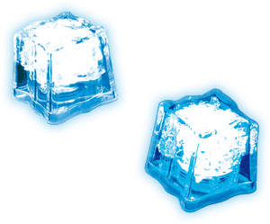 Transparent Ice Cubeson Blue Background.png PNG image with transparent background