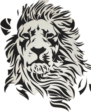 Transparent Lion Clipart Black And White - Drawing 3d A Lion, HD Png Download PNG image with transparent background