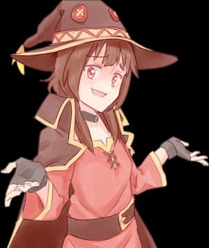 Transparent Megumin Png - Cartoon, Png Download PNG image with transparent background