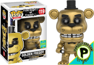 Transparent Nightmare Freddy Png - Golden Freddy Pop Figure, Png Download PNG image with transparent background