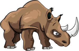 Transparent Rhinoceros Png - Rhino Animated, Png Download PNG image with transparent background