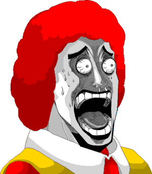 Transparent Ronald Mcdonald Png - Ronald Mcdonald Face Meme, Png Download PNG image with transparent background