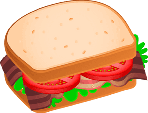 Transparent Sandwich Clipart Png - Blt Sandwich Clipart, Png Download PNG image with transparent background
