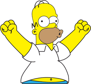 Transparent Simpsons Clipart - Homer Simpson Black Background, HD Png Download PNG image with transparent background
