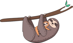 Transparent Sloth Png - Cartoon Transparent Sloth, Png Download PNG image with transparent background