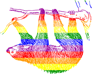 Transparent Sloth - Sloth Black And White, HD Png Download PNG image with transparent background