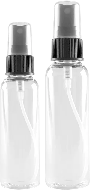 Transparent Spray Bottles Twin Pack PNG Image