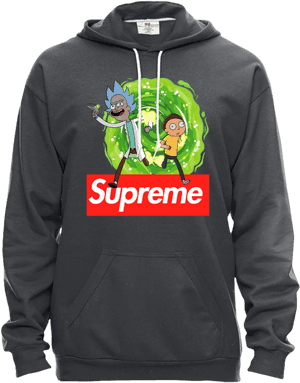 Transparent Supreme Hoodie Png - Supreme Rick And Morty Hoodie, Png Download PNG image with transparent background