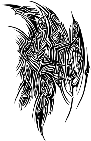 Transparent Tattoo Png - Tribal Demon Wings Tattoos, Png Download PNG image with transparent background