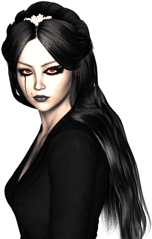Transparent Vampire Girl Png - Dark Girl Png, Png Download PNG image with transparent background