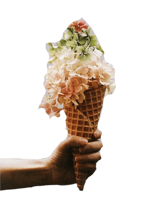 Transparent Vaporwave Pngs - Helado De Flores, Png Download PNG with transparent background