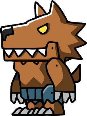 Transparent Werewolf Clipart - Scribblenauts Werewolf, HD Png Download PNG image with transparent background