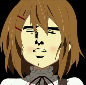 Transparent Yui Hirasawa Png - Funny Serious Anime Face, Png Download PNG image with transparent background