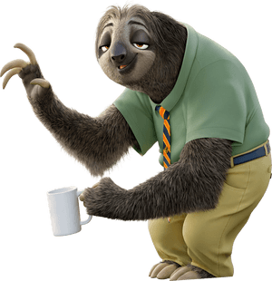 Transparent Zootopia Clipart - Zootopia Sloth Transparent, HD Png Download PNG image with transparent background