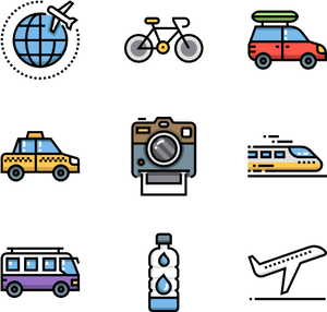 Travel Icons Png Transparent, Png Download PNG image with transparent background