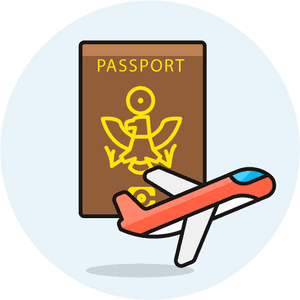 Image Creator Pushsafer Send Push Notifications Easy - Passport And Aeroplane Clipart, HD Png Download PNG image with transparent background