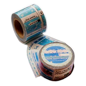 Travel Washi Tape Aesthetic Png Irv19 PNG Image