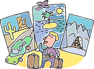 Traveler's  Dream  Collage PNG image with transparent background