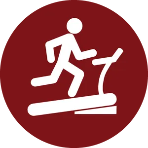 Treadmill Exercise Icon PNG Image