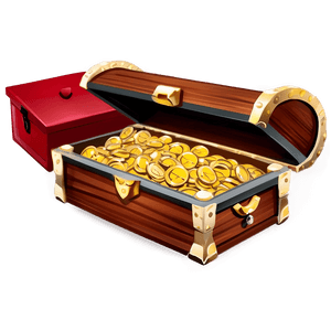 Treasure Chest Full of Gold PNG lue16 PNG image with transparent background