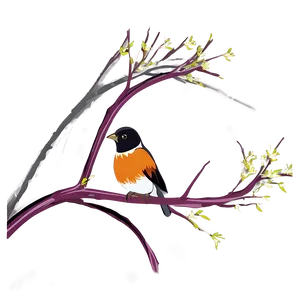 Tree Branches With Birds Png 06282024 PNG Image