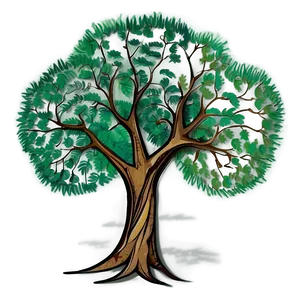 Tree Drawing C PNG Image