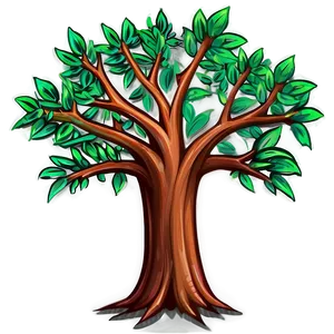 Tree Drawing D PNG Image