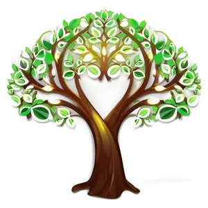 Tree Of Life In Eco Green Style Png 06122024 PNG Image