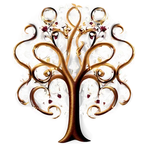 Tree Of Life With Abstract Swirls Png Tux62 PNG Image