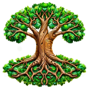 Tree Of Life With Detailed Bark Texture Png Ytw PNG Image