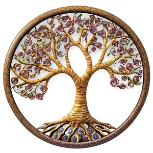 Tree Of Life With Swirling Branches Png Anx52 PNG Image