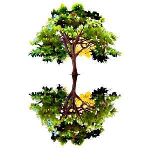 Tree Reflection Png 95 PNG Image