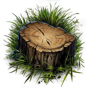 Tree Stump In Grass Png Urj PNG Image