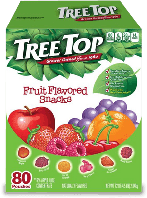 Tree Top Fruit Snacks - Treetop Fruit Flavored Snacks, HD Png Download PNG