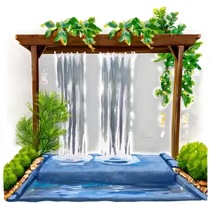 Trellis With Water Features Png Hle PNG Image