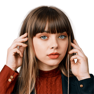 Trendy Bangs Looks PNG 05252024 PNG image with transparent background
