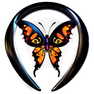 Tribal Black Butterfly Png Sbk PNG Image