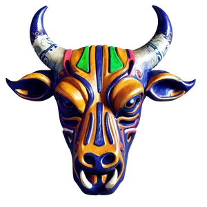 Tribal Bull Head Tattoo Png 06132024 PNG Image