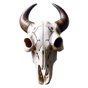 Tribal Cow Skull Art Png 06132024 PNG Image