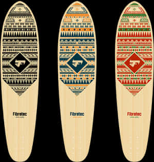 Tribal Design Skateboards PNG with transparent background