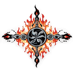 Tribal Flames Design PNG 98 PNG