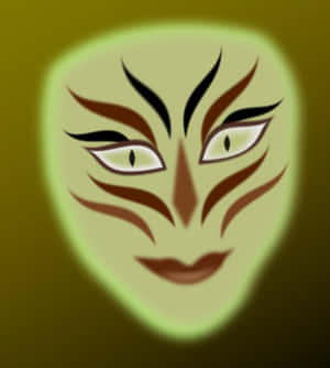 Tribal Inspired Face Mask PNG with transparent background