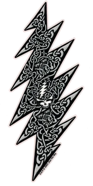 Tribal Lightning Bolt Design PNG Image