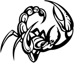 Tribal Scorpion Artwork PNG Image